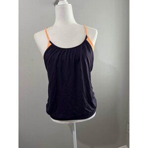 Lululemon No Limit Tank Top Navy Blue And Orange Size 4